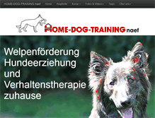 Tablet Screenshot of home-dog-training-naef.ch